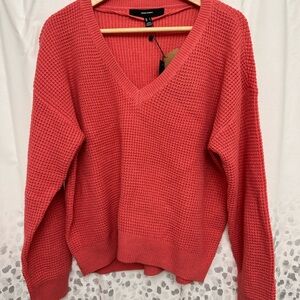 Vero Moda Coral V-Neck Sweater